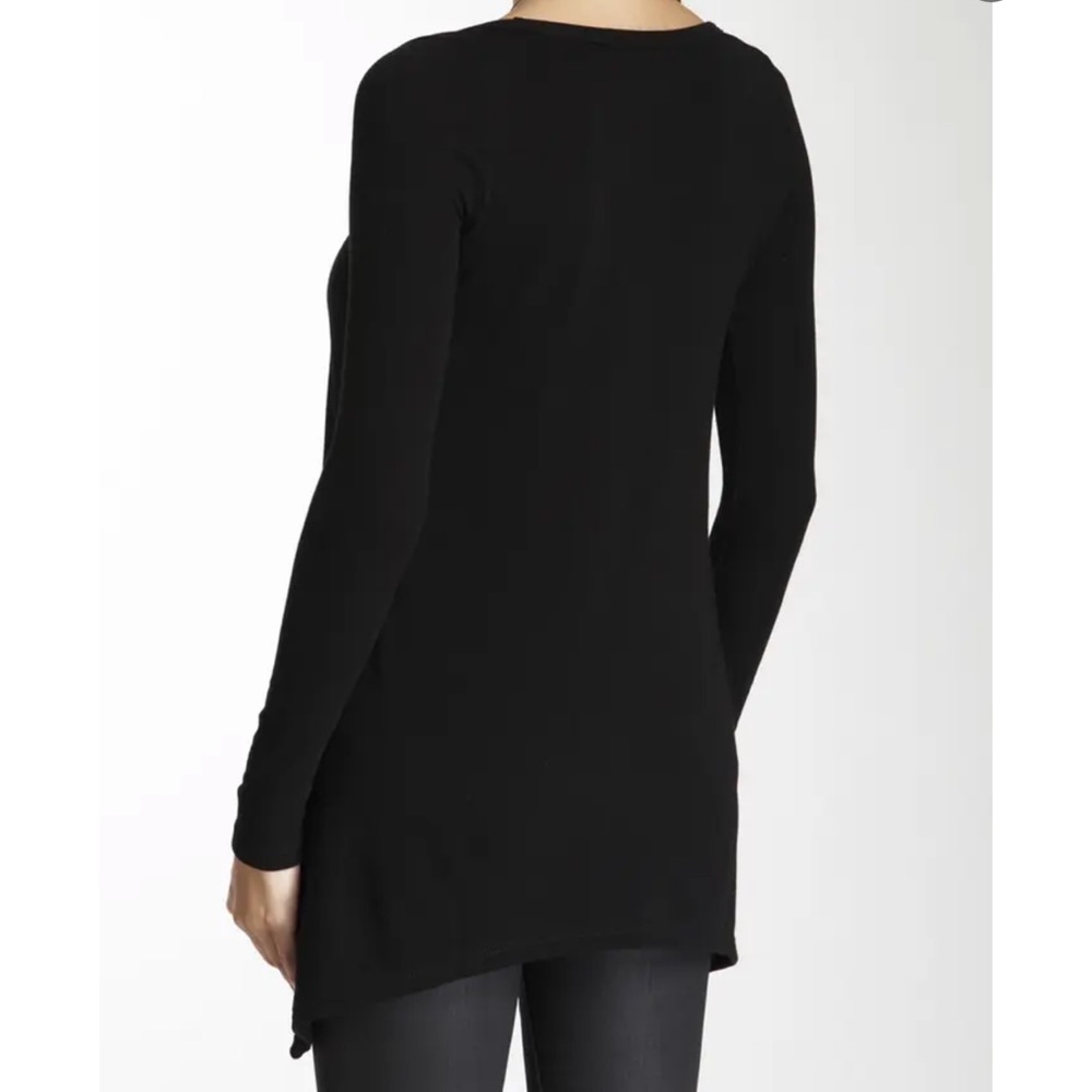 GO COUTURE  Sharkbite Tunic Sweater in Black - cozy Size Small - NWT - Picture 3 of 8